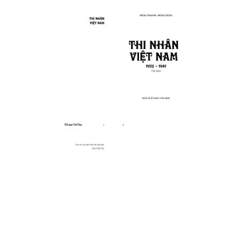 Sách - Thi Nhân Việt Nam