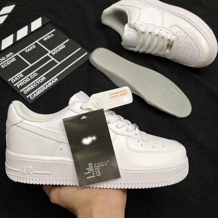 Giày AF1 trắng full cao cấp. giày sneaker af1 trắng rep 1.1 nam/nữ