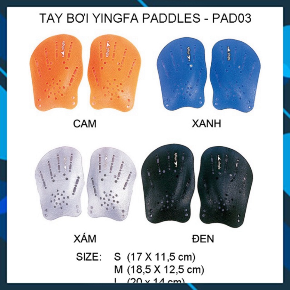 Bàn quạt bơi - tay quạt bơi YINGFA - Sử dụng trong tập luyện bơi chuyên nghiệp