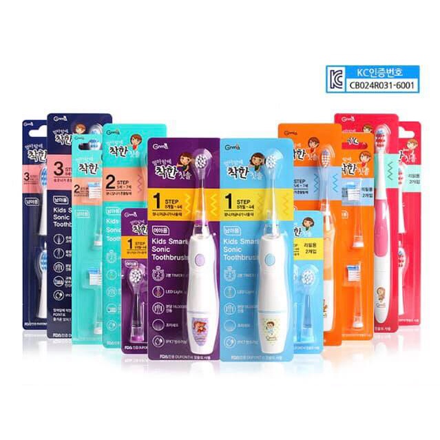 Bàn chải đánh răng điện GNMA; đầu thay bàn chải đánh răng điện GNMA cho bé