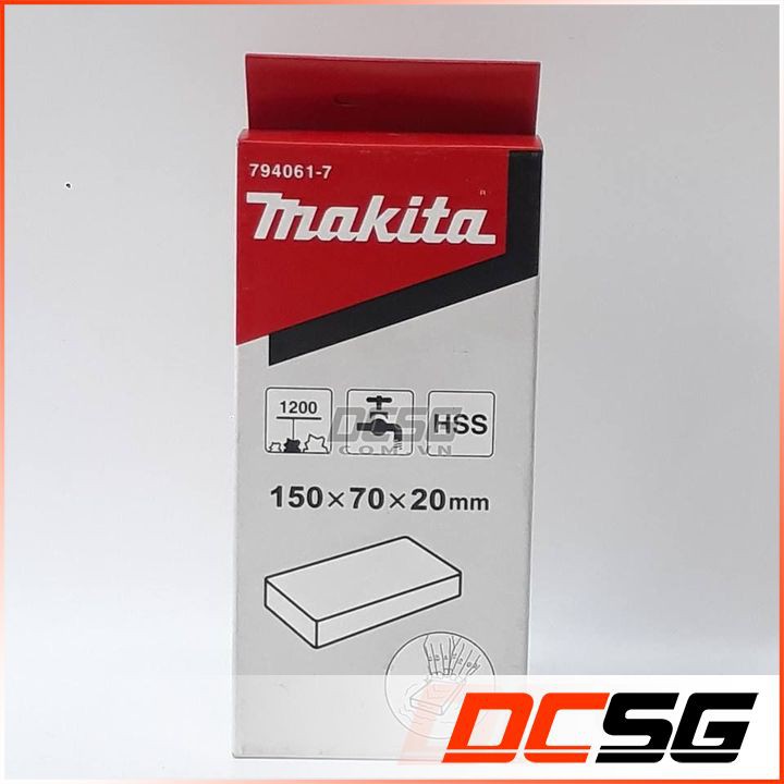 Đá mài ướt 150x20x70mm dùng cho lưỡi bào Hss Makita 794061-7