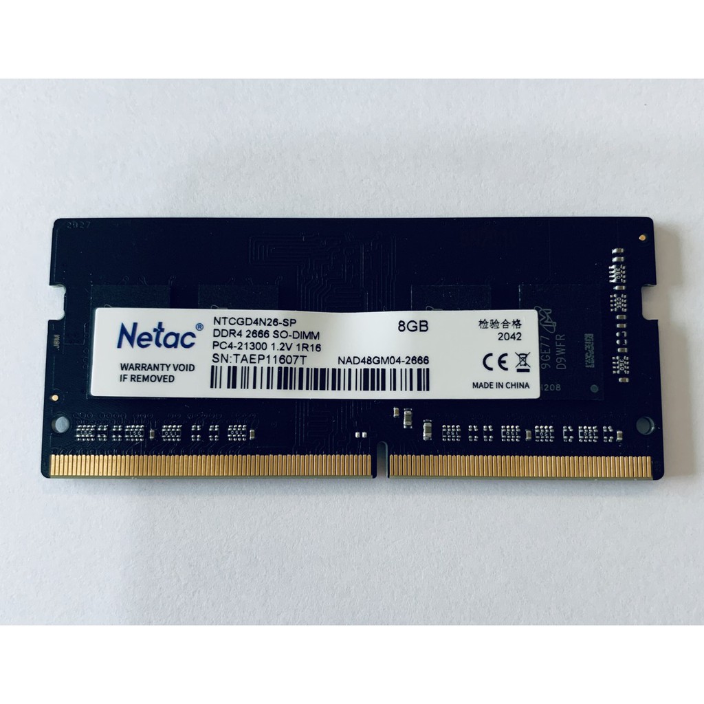 Ram Laptop DDR4 8GB Netac Bus 2666MHz