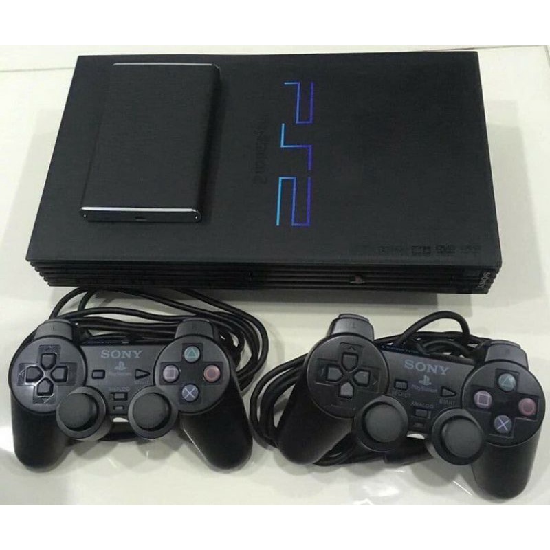 PS2 kèm tay cầm mới + ổ cứng ngoài full-game + pk đầy đủ!!