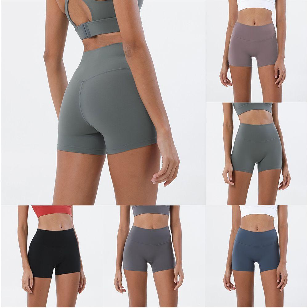 Quần Short Tập Yoga Lưng Cao Siêu Mềm Không Đường May Thời Trang Mùa Hè