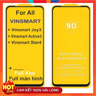 Cường lực full màn 9D dành cho các dòng điện thoại VINSMART JOY 3, ACTIVE 3, STAR 4 , STAR 5