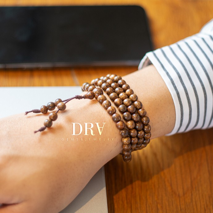 Chuỗi Vòng Tay Trầm Hương Tốc 108 hạt Loại 6mm Dành Cho Nam Nữ | BigBuy360 - bigbuy360.vn