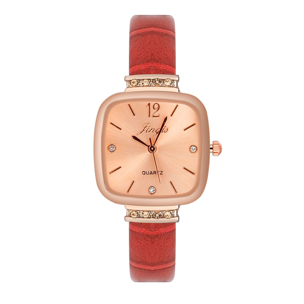 Đồng Hồ Đeo Tay Chống Nước Đính Đá Phong Cách Retro Dành Cho Nữ