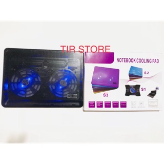 Đế tản nhiệt Fan laptop S3 - 2 quạt lớn