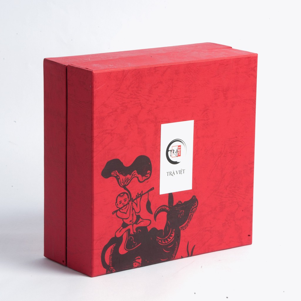 TRÀ VIỆT Hộp Quà Tết Tri Kỷ Giấy Gân Nổi Mỹ Thuật Cao Cấp | BigBuy360 - bigbuy360.vn