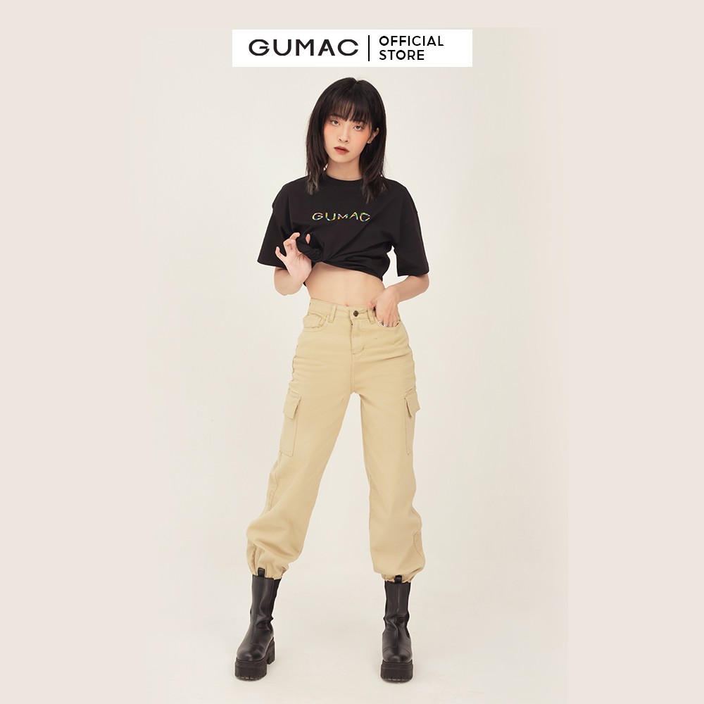 Áo thun nữ in chữ Gumac form basic trẻ trung, thời trang unisex ATB388 | BigBuy360 - bigbuy360.vn
