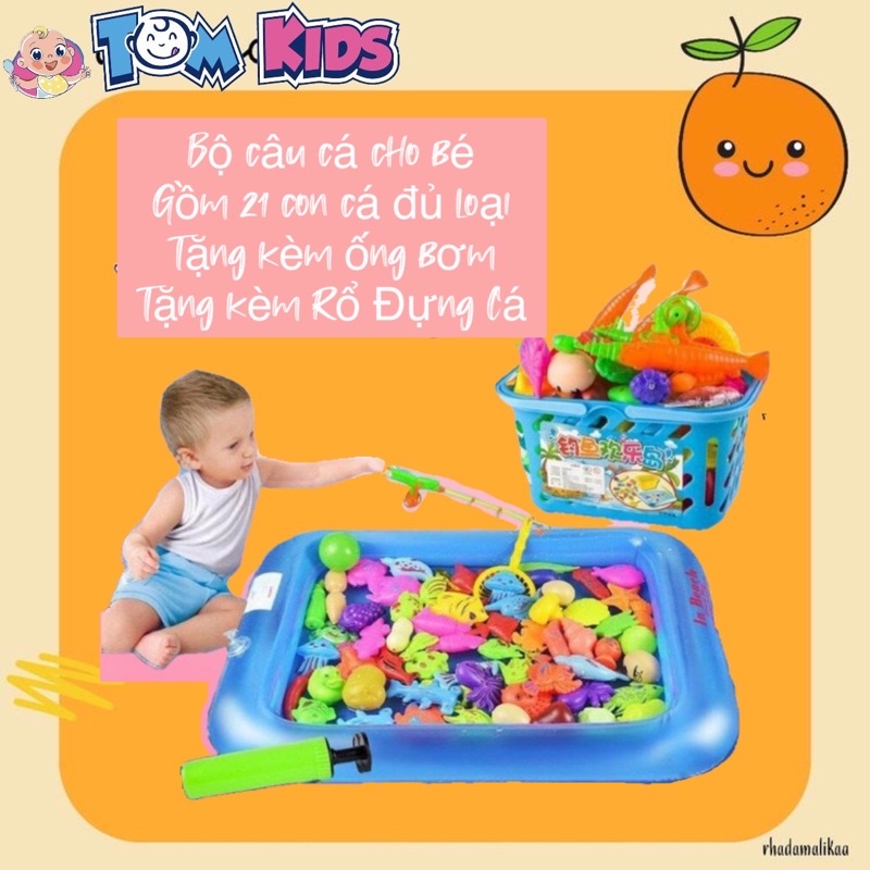 SÉT ĐỒ CHƠI CÂU CÁ + TẶNG KÈM RỔ
