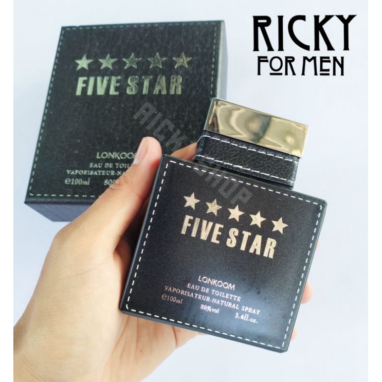 Nước hoa nam chính hãng FIVE STAR 5 SAO LONKOOM 100ml mùi hương nam tính mạnh mẽ sang trọng thơm lâu