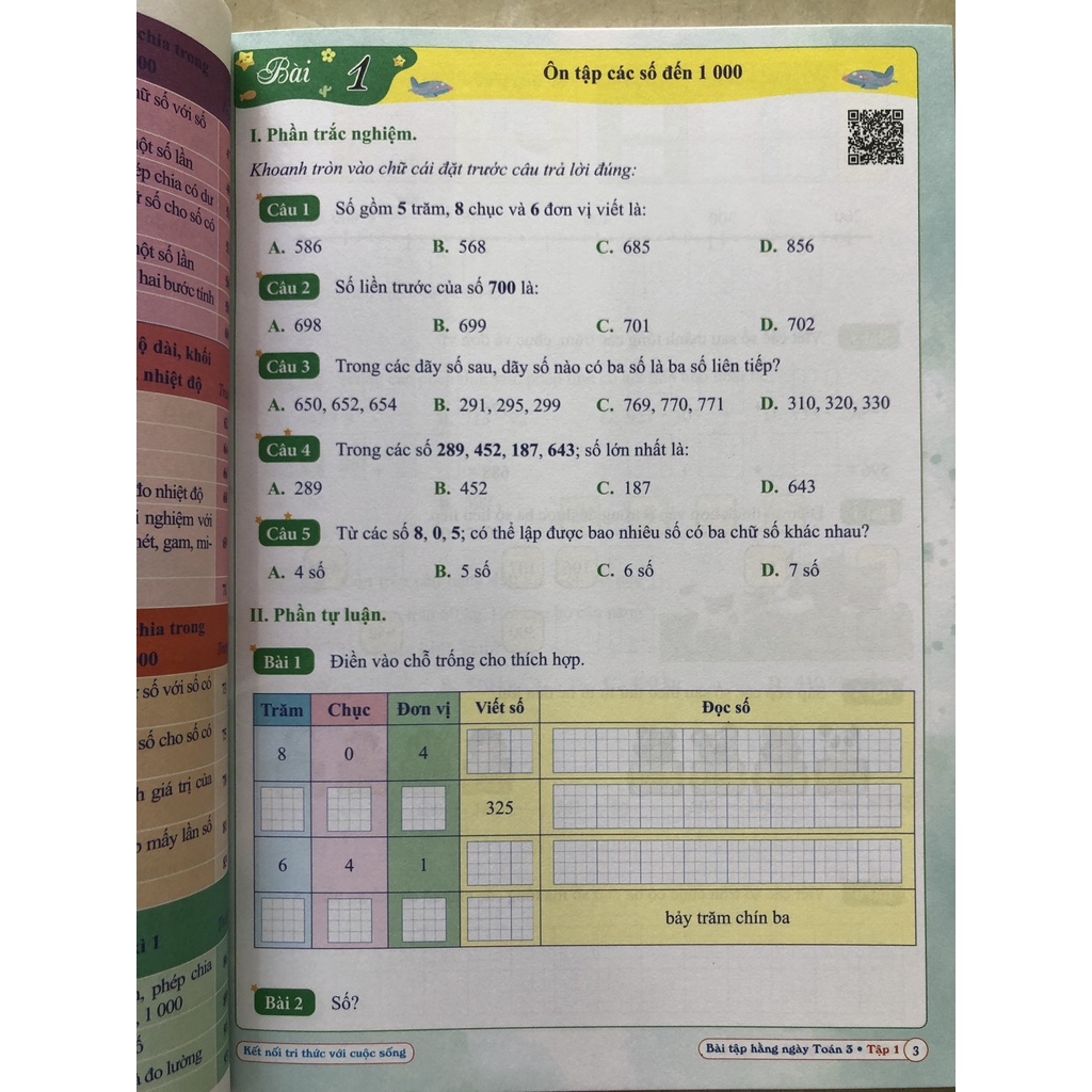 Sách - Bài tập hằng ngày Toán 3 tập 1 - Kết nối tri thức với cuộc sống