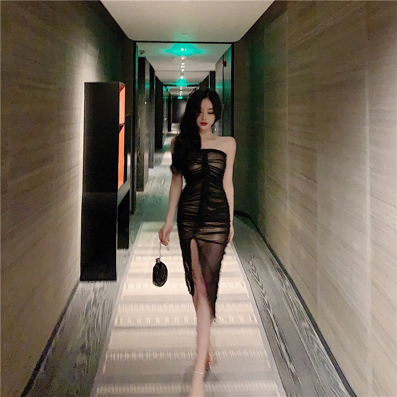 Đầm nữ dáng dài dự tiệc ôm body cúp ngực Emilyshop ulzzang