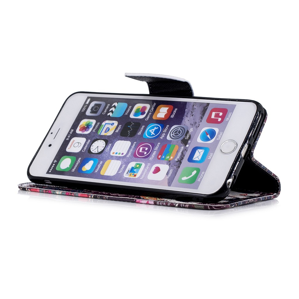 Bao da điện thoại in hình hồng hạc/voi độc đáo có ngăn đựng thẻ cho iPhone 5s 5 SE 6 6S Plus | BigBuy360 - bigbuy360.vn