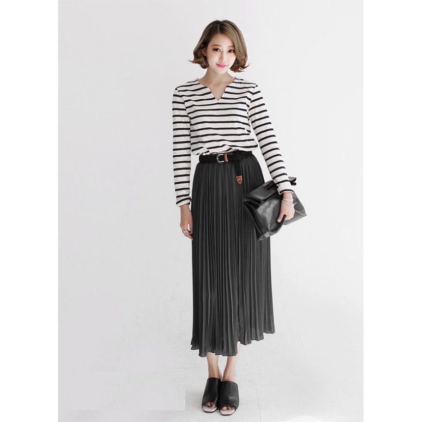Chân váy XÒE DÀI DẬP LY Vintage