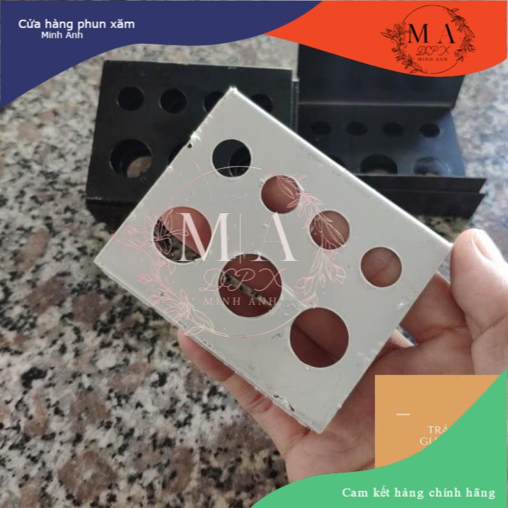 Đế Sắt Đựng Mực Phun Xăm Siêu Bền