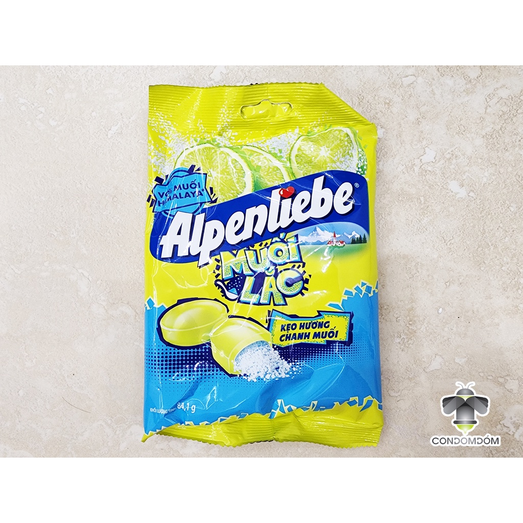 Gói 84.1gr kẹo Alpenliebe chanh muối lắc - muối Himalaya