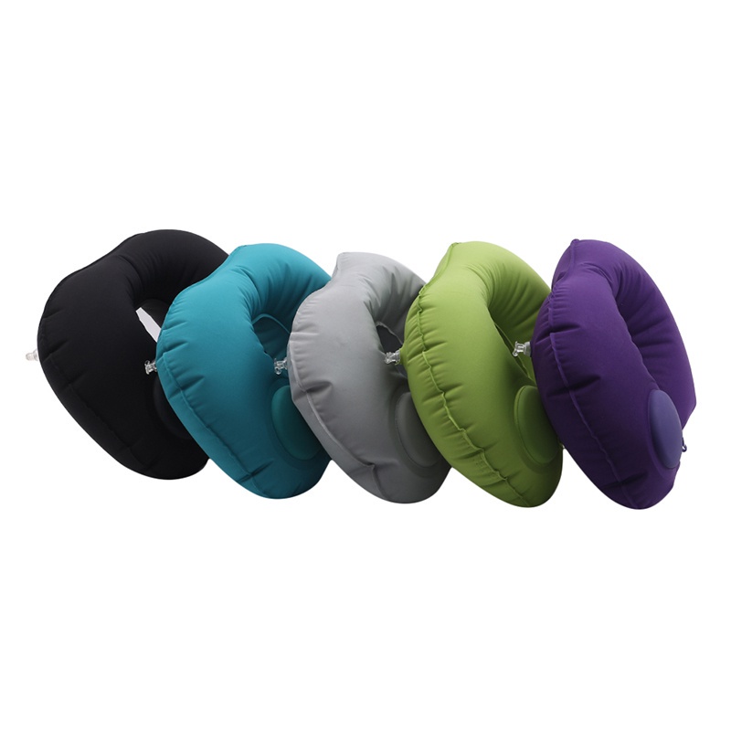 Portable Inflatable U Shaped Travel Pillow Functional Neck Car Head Rest Air Cushion for Travel Office Nap Head Rest Air Cushion Neck Pillow
