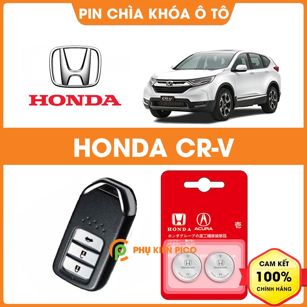 Pin chìa khóa ô tô Honda CRV chính hãng Honda sản xuất tại Indonesia 3V Panasonic