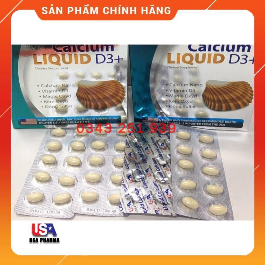 Liquid Calcium D3 Bổ sung canxi Chống Còi Xương, Loãng Xương, Kém phát triển,ngăn ngừa thoái hóa | USA Pharma