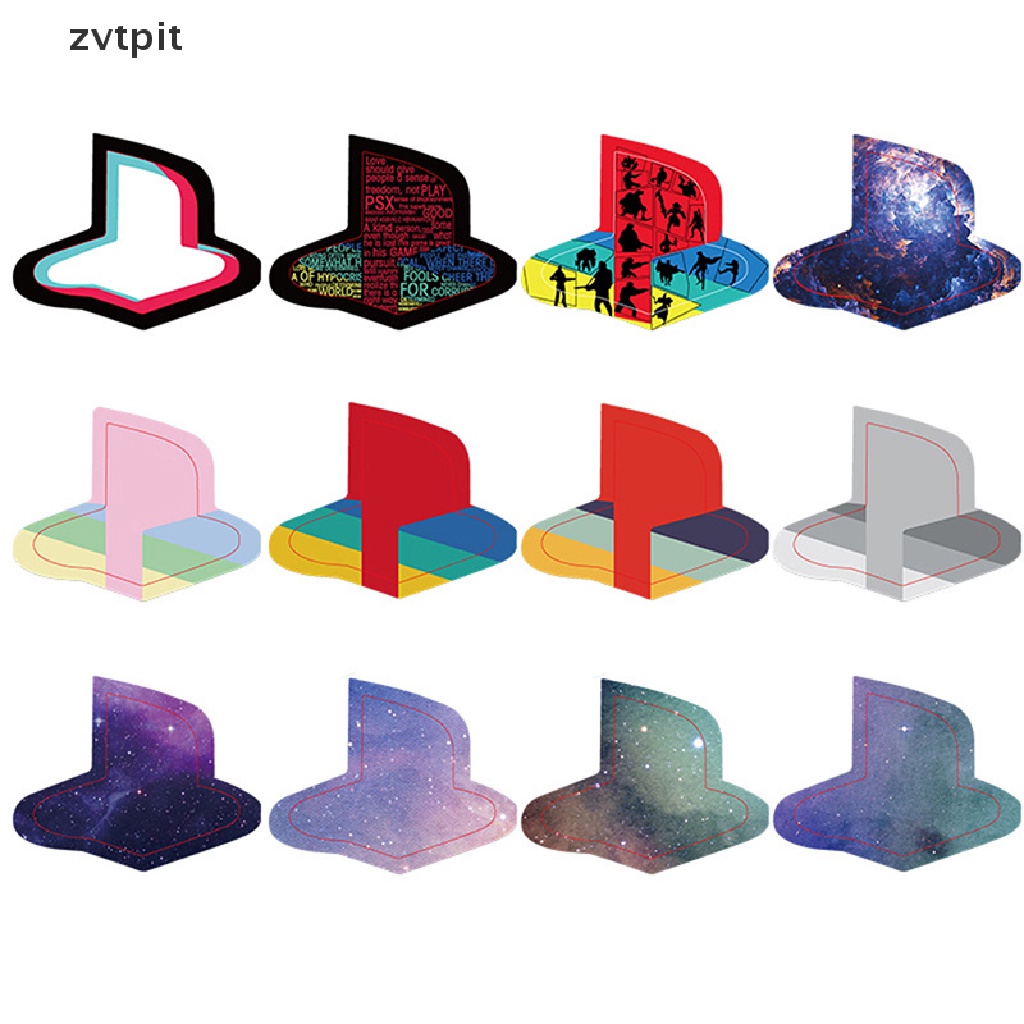 [ZVPT] 12pcs Custom Vinyl Decal Skin for PS5 Logo Underlay Sticker for PlayStation 5 DSF