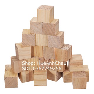 Khối Vuông Gỗ Xếp Hình 3 cm chất lượng cao