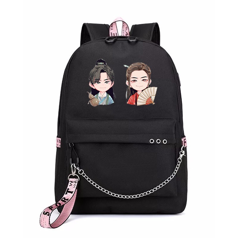 Balo thông minh in hình SƠN HÀ LỆNH chibi Cung Tuấn Trương Triết Hạn Thiên Nhai Khách đi học xinh xắn