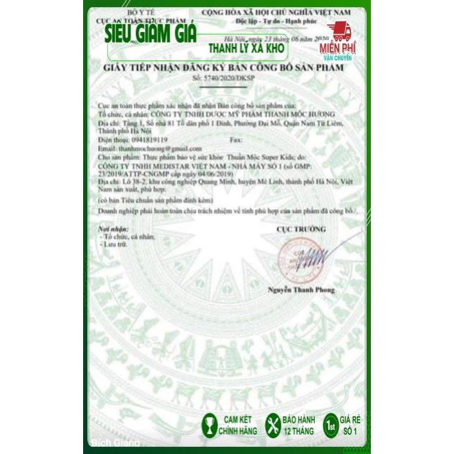 [HÀNG CHÍNH HÃNG] Thuần mộc super kids Thanh Mộc Hương | Thế Giới Skin Care