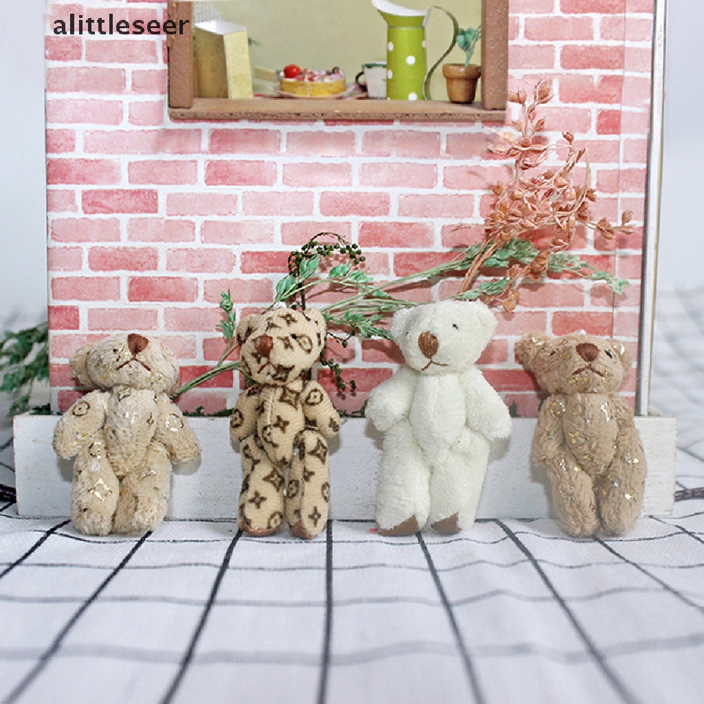 1 Gấu Nhồi Bông Mini Trang Trí Nhà Búp Bê