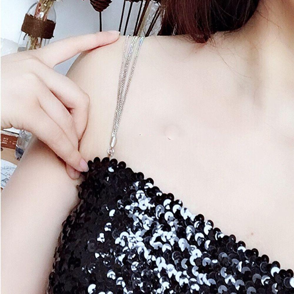 AROMA Dây Áo Ngực Đính Đá Kim Loại Thay Thế Thời Trang Cho Nữ