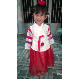 Váy hanbok trắng cho bé gái 8kg đến 16kg v59