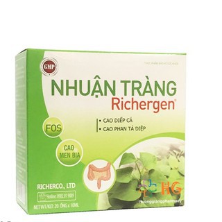 Nhuận Tràng Richergen Giúp bổ sung chất xơ, hỗ trợ nhuận tràng, thông tiện, giảm táo bón (Hộp 20 ống) 5.0
