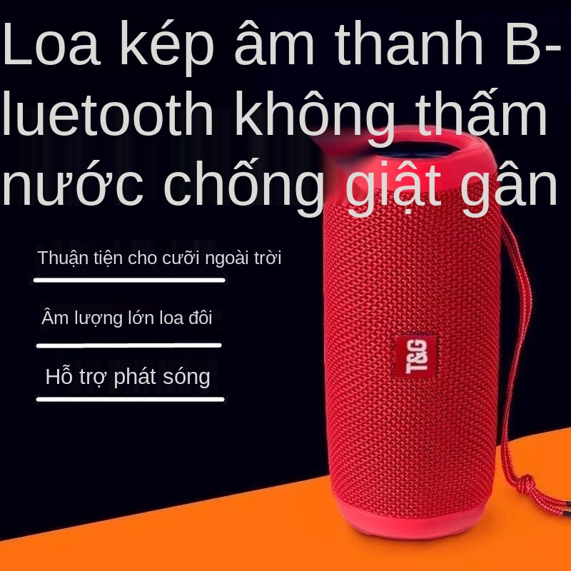 ☃❒☏Âm thanh 9D Loa Bluetooth Không Dây Mini khối lượng lớn quá khổ máy tính điện thoại di động xe ngoài trời