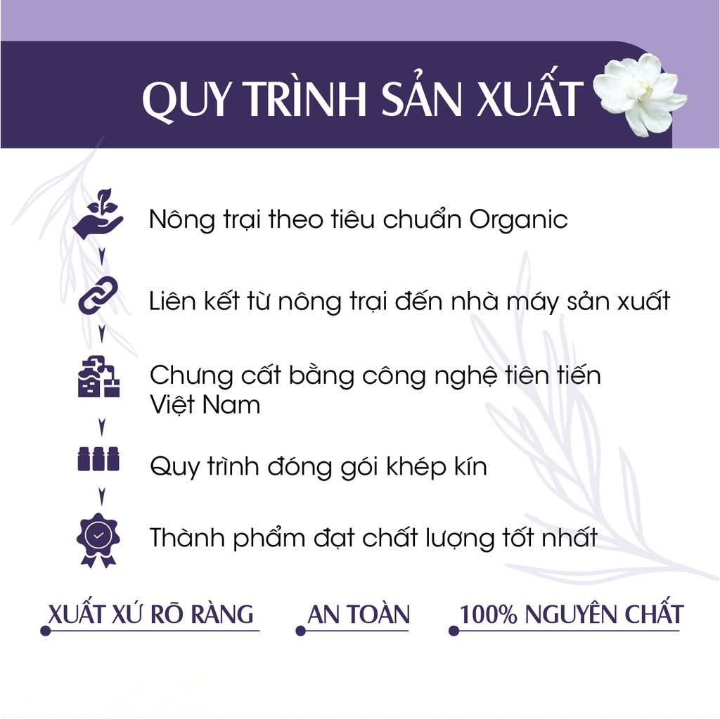 Xịt Phòng Tinh Dầu Oải Hương Hữu Cơ Organic 24Care 50ML - Kháng khuẩn - Khử mùi hôi - Đuổi muỗi, côn trùng - Thư giãn