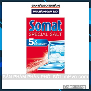 Muối rửa chén bát Somat 1.2kg - Muối làm mềm nước  - ImP - ImPvn