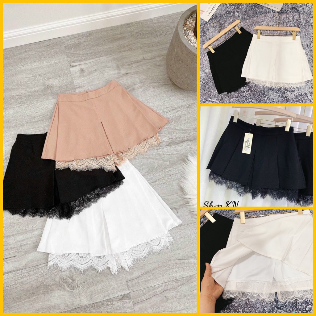 CHÂN VÁY nữ PHỐI REN / Chân váy chữ A kiểu | Chân váy công sở | BigBuy360 - bigbuy360.vn