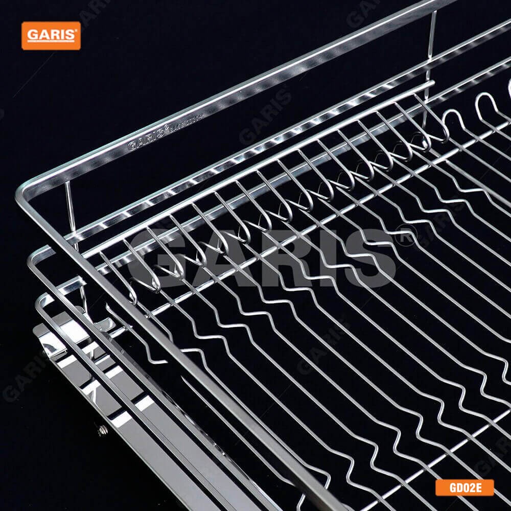 [FREESHIP HCM] Giá Bát Đĩa Garis GD02E - Nan Vuông - Inox 304 - Dùng Cho Cánh Kéo