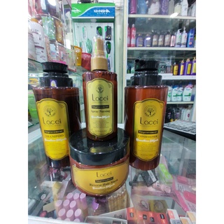 com bo bộ dầu gội dầu xả và phục hồi  và sịt dưỡng tóc hư tổn lacei nâu
