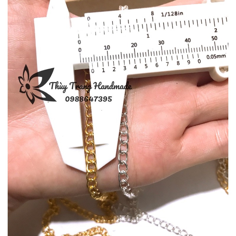 50cm dây xích size 2.5mm, 3.5mm làm trang sức handmade