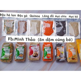 Các loại hạt hữu cơ Markal tách lẻ [đậu gà, đậu hà lan, đậu lăng đỏ, quinoa, hạt kê, hạt chia, lanh nâu, đậu xanh]