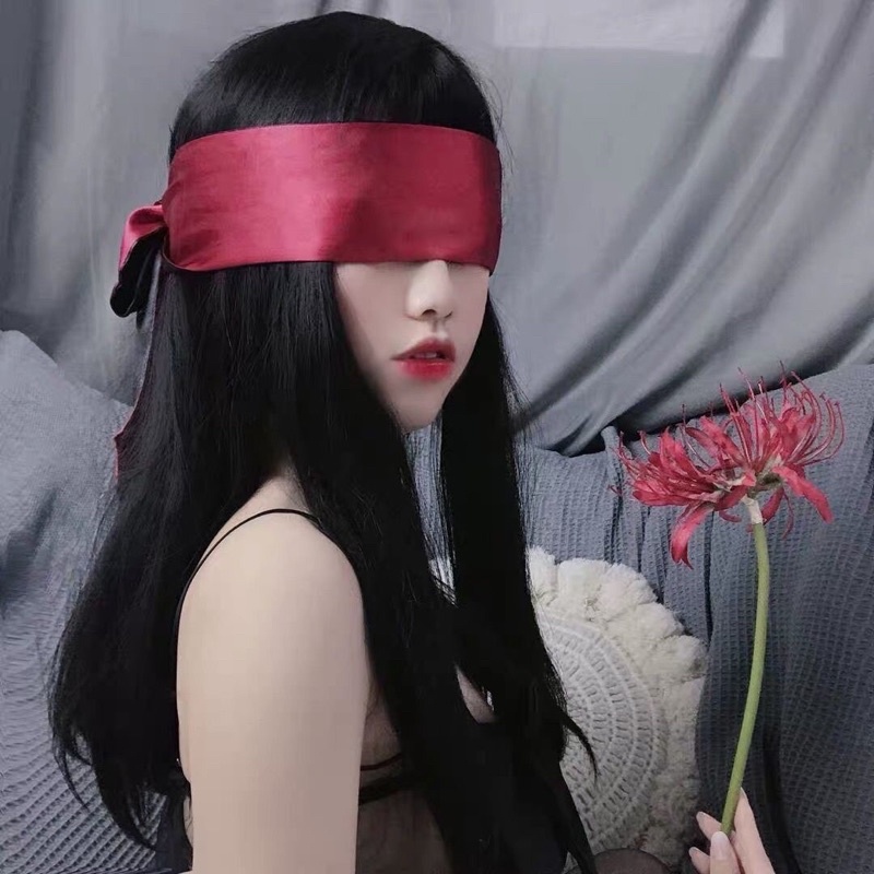 Vải lụa mềm che mắt