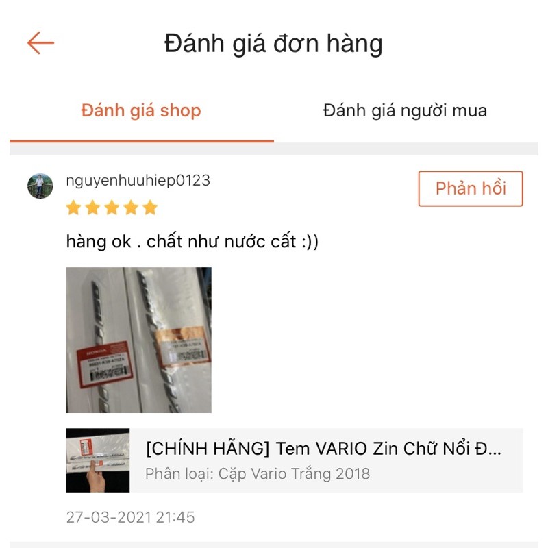 [CHÍNH HÃNG] Tem VARIO Zin Chữ Nổi Đời 2017 Và 2018/2019/2020