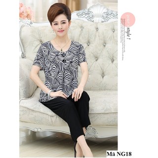 Bộ đồ mặc nhà cho người trung niên, người lớn tuổi