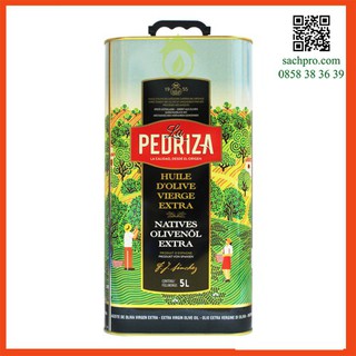Dầu oliu siêu nguyên chất hiệu lapedriza - can 5l