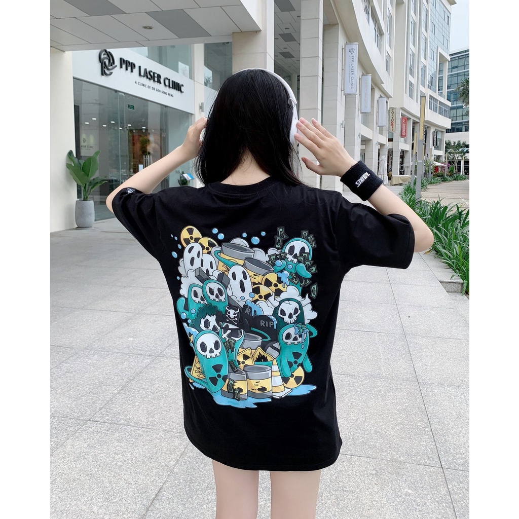 ÁO THUN LOCAL BRAND WASTE UNISEX TEE FORM RỘNG | BigBuy360 - bigbuy360.vn