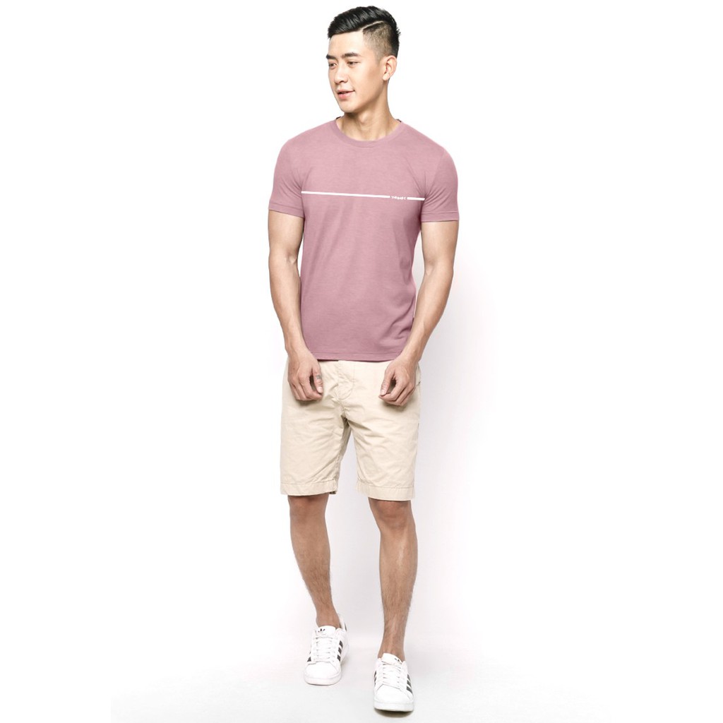 Áo thun Cotton nam cổ tròn ATBSN - Môn/ Hồng Tím/ Xanh Dương
