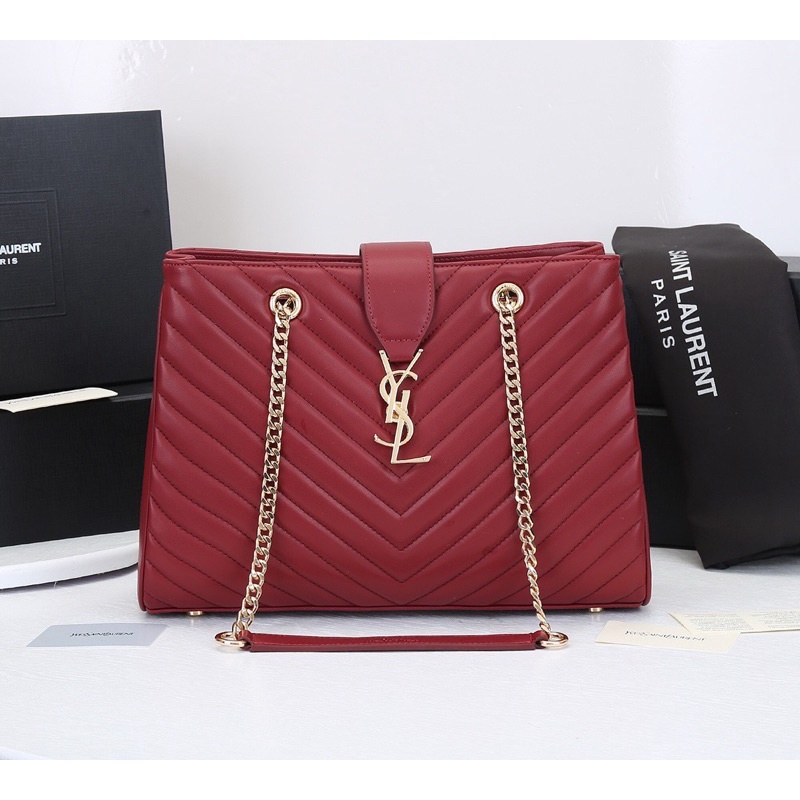 Túi đeo vai nữ thương hiệu thời trang cao cấp YSL size 35