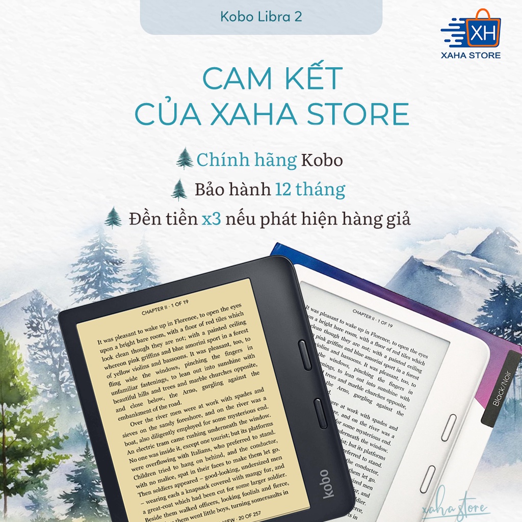 Máy Đọc Sách Kobo Libra 2 - Bản Nâng Cấp của Kobo Libra H2O 7 inch Sạc Type C Tốc Độ Hiển Thị Nhanh Hơn - Xaha Store | BigBuy360 - bigbuy360.vn