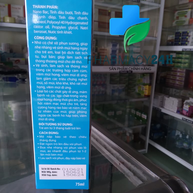 XỊT MŨI SINO - BABY làm sạch, thông mũi